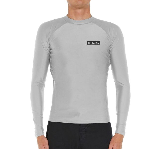 FCS Essential LS Rash Vest Grey