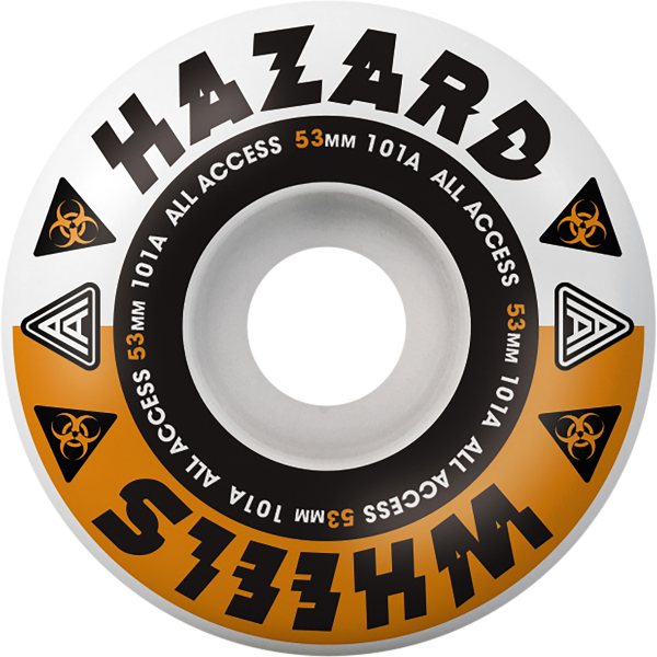 HAZARD CP RADIAL MELT 53mm WHT/ORG