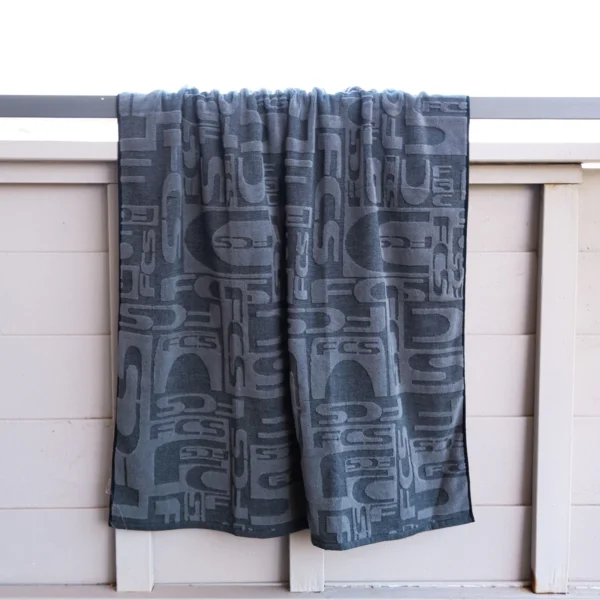FCS The Mona Towel Black/Charcoal - Image 2
